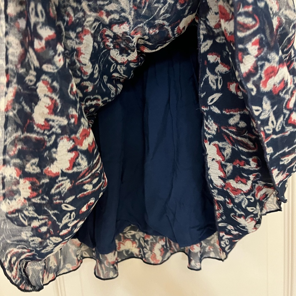 Abercrombie & Fitch High Waist Chiffon Floral Mini Skirt - Picture 6 of 6
